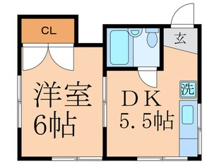 西台コ－ポの物件間取画像